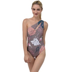 Rose -01 To One Side Swimsuit by LakenParkDesigns