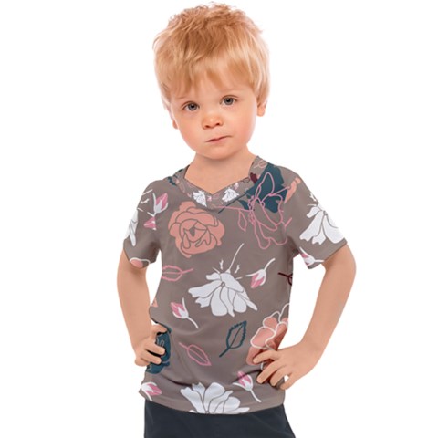 Rose -01 Kids  Sports Tee by LakenParkDesigns