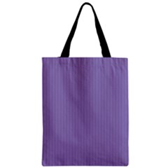 Bougain Villea Purple & Black - Zipper Classic Tote Bag by FashionLane