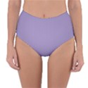 Bougain Villea Purple & Black - Reversible High-Waist Bikini Bottoms View1