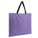 Bougain Villea Purple & Black - Zipper Large Tote Bag View2