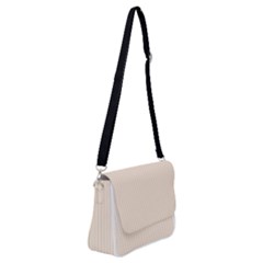 Antique White & Black - Shoulder Bag With Back Zipper by FashionLane