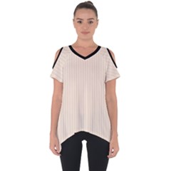 Antique White & Black - Cut Out Side Drop Tee by FashionLane