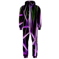 Neurons Brain Cells Imitation Hooded Jumpsuit (men)  by HermanTelo