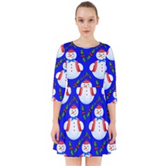 Seamless Snow Cool Smock Dress by HermanTelo