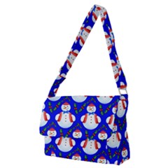 Seamless Snow Cool Full Print Messenger Bag (m)