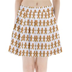 Gingerbread Men Pleated Mini Skirt by Mariart