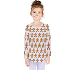 Gingerbread Men Kids  Long Sleeve Tee