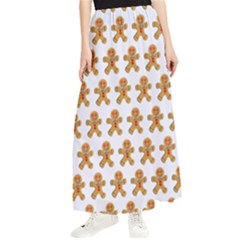 Gingerbread Men Maxi Chiffon Skirt