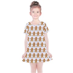 Gingerbread Men Kids  Simple Cotton Dress