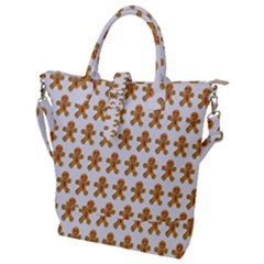 Gingerbread Men Buckle Top Tote Bag by Mariart