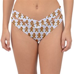 Gingerbread Men Double Strap Halter Bikini Bottom