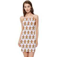 Gingerbread Men Summer Tie Front Dress