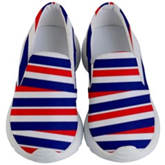 Patriotic Ribbons Kids Lightweight Slip Ons