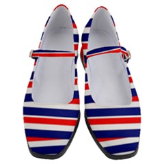 Patriotic Ribbons Women s Mary Jane Shoes