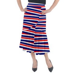 Patriotic Ribbons Midi Mermaid Skirt