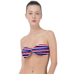 Patriotic Ribbons Classic Bandeau Bikini Top 