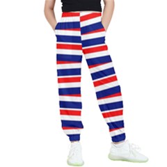 Patriotic Ribbons Kids  Elastic Waist Pants