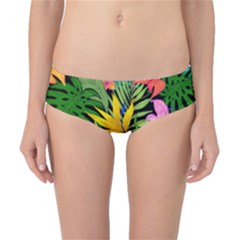 Tropical Greens Leaves Classic Bikini Bottoms