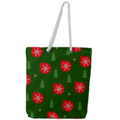 Christmas 001 Full Print Rope Handle Tote (large) by MooMoosMumma