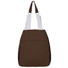 Brunette Brown & White -  Center Zip Backpack by FashionLane