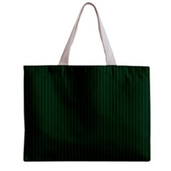 Eden Green & White - Zipper Mini Tote Bag by FashionLane