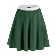 Eden Green & White - High Waist Skirt by FashionLane