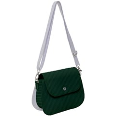 Eden Green & White - Saddle Handbag by FashionLane