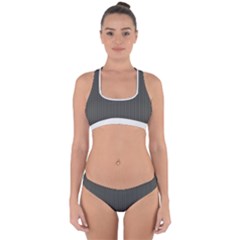 Beluga Grey & White - Cross Back Hipster Bikini Set by FashionLane