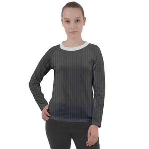 Beluga Grey & White - Women s Long Sleeve Raglan Tee by FashionLane