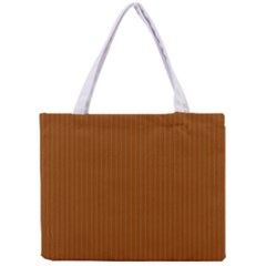Rusty Orange & White - Mini Tote Bag by FashionLane