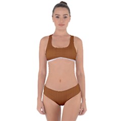 Rusty Orange & White - Criss Cross Bikini Set by FashionLane