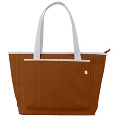 Rusty Orange & White - Back Pocket Shoulder Bag  by FashionLane