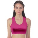 Peacock Pink & White - Sports Bra View1