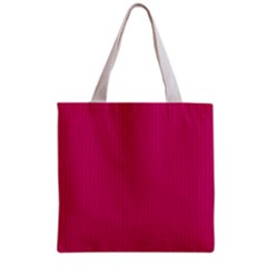 Peacock Pink & White - Grocery Tote Bag