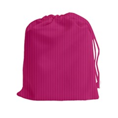 Peacock Pink & White - Drawstring Pouch (2xl)