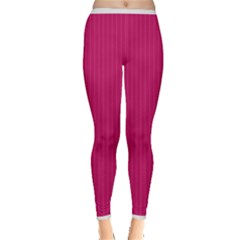 Peacock Pink & White - Inside Out Leggings