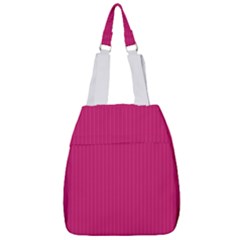 Peacock Pink & White - Center Zip Backpack