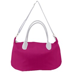 Peacock Pink & White - Removal Strap Handbag