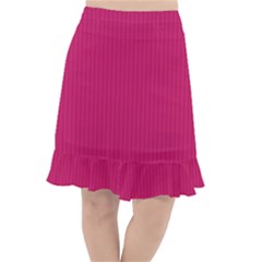 Peacock Pink & White - Fishtail Chiffon Skirt