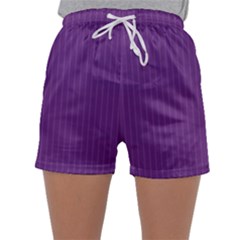 Eminence Purple & White - Sleepwear Shorts by FashionLane