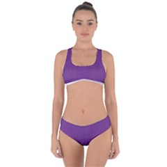 Eminence Purple & White - Criss Cross Bikini Set by FashionLane