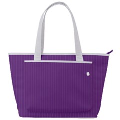 Eminence Purple & White - Back Pocket Shoulder Bag  by FashionLane