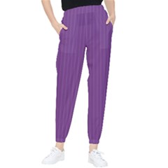 Eminence Purple & White - Tapered Pants by FashionLane