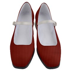 Berry Red & White - Women s Mary Jane Shoes by FashionLane