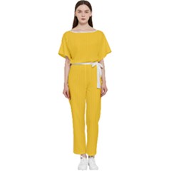 Dandelion Yellow & White - Batwing Lightweight Jumpsuit