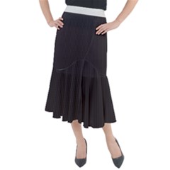 Onyx Black & White - Midi Mermaid Skirt by FashionLane