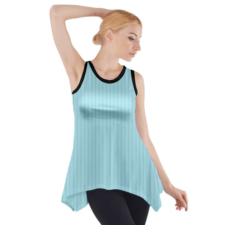 Blizzard Blue & Black - Side Drop Tank Tunic