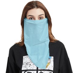 Blizzard Blue & Black - Face Covering Bandana (triangle)