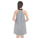 Chalice Silver Grey & Black - Halter Neckline Chiffon Dress  View2